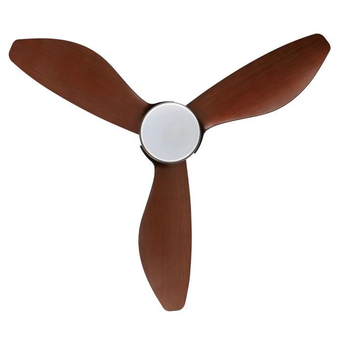 EGLO TORQUAY 48 DC ceiling fan with LED light RED BRIWN WOOD OPTICS