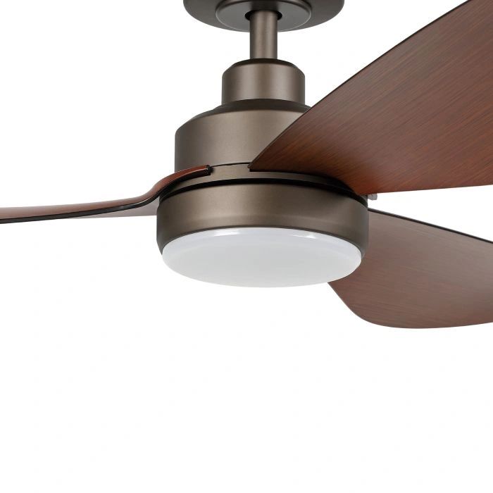 EGLO TORQUAY 48 DC ceiling fan with LED light RED BRIWN WOOD OPTICS