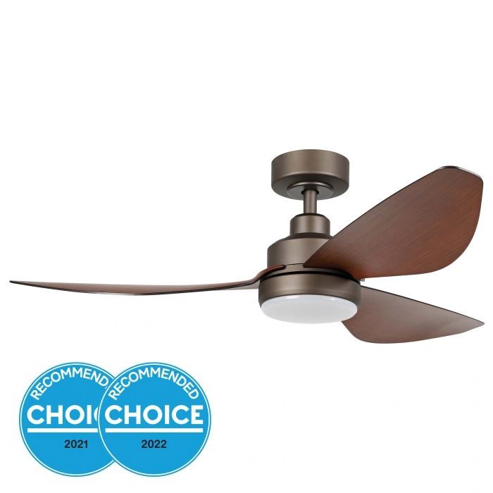 EGLO TORQUAY 48 DC ceiling fan with LED light RED BRIWN WOOD OPTICS