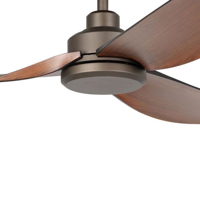 EGLO TORQUAY 56 DC ceiling fan RED BROWN WOOD OPTICS