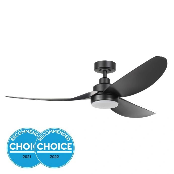 EGLO TORQUAY 56 DC ceiling fan LED light MATTE BLACK