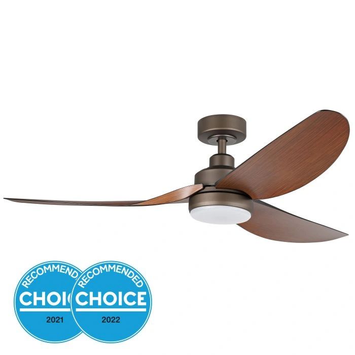 EGLO TORQUAY 56 DC ceiling fan LED light RED BROWN WOOD OPTICS