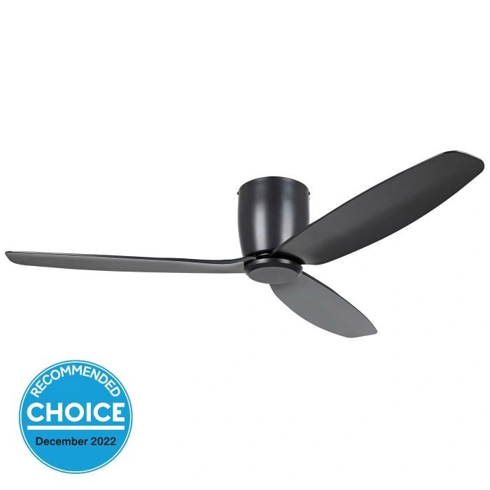 EGLO SEACLIFF 52 DC hugger ceiling fan MATTE BLACK