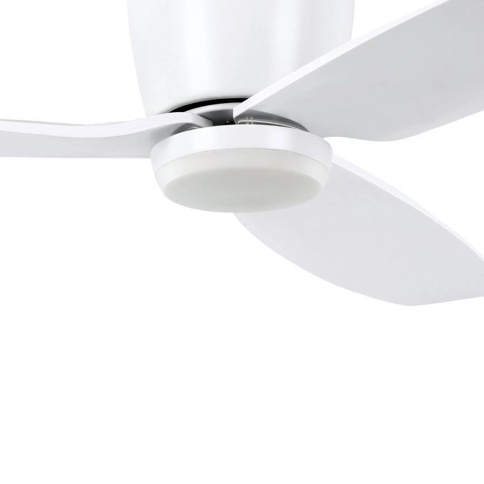 EGLO SEACLIFF 44 DC hugger ceiling fan with LED light MATTE WHITE