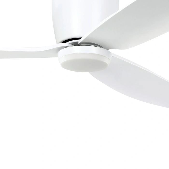 EGLO SEACLIFF 52 DC hugger ceiling fan with 15W LED light MATTE WHITE