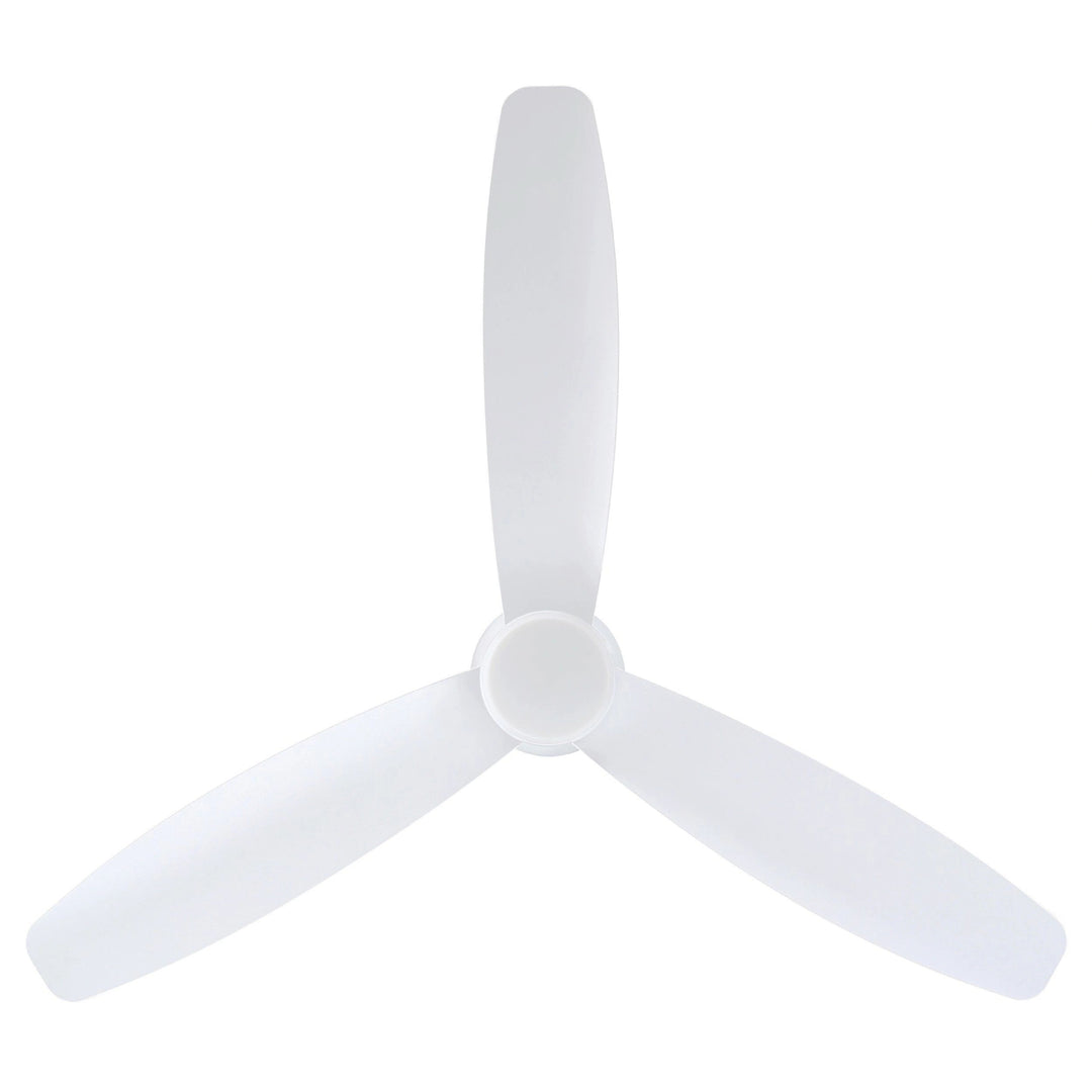 EGLO SEACLIFF 52 DC hugger ceiling fan with 15W LED light MATTE WHITE