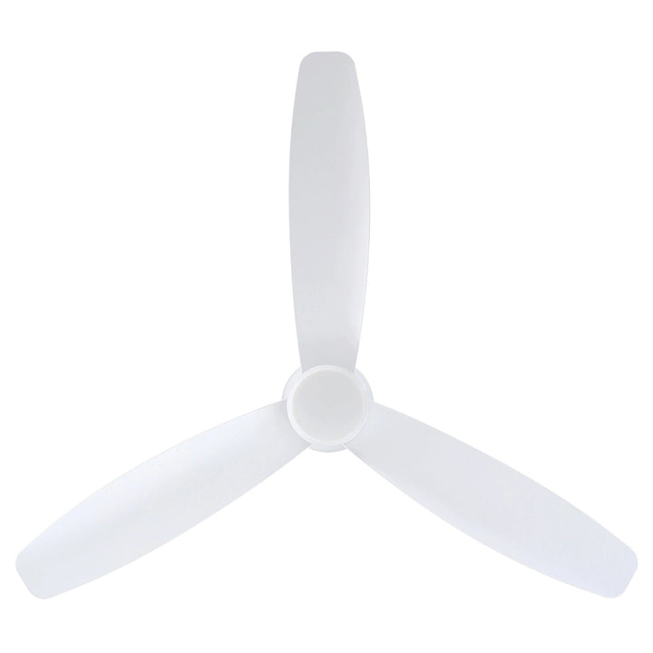 EGLO SEACLIFF 52 DC hugger ceiling fan with 15W LED light MATTE WHITE