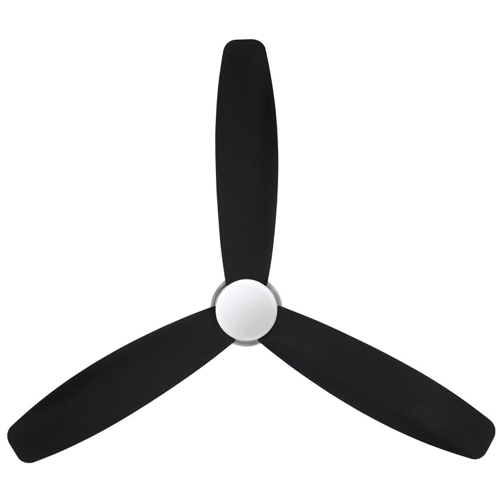 EGLO SEACLIFF 52 DC hugger ceiling fan with 15W LED light MATTE BLACK