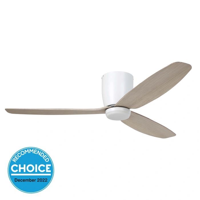 EGLO SEACLIFF 52 DC hugger ceiling fan with 15W LED light GESSAMI OAK