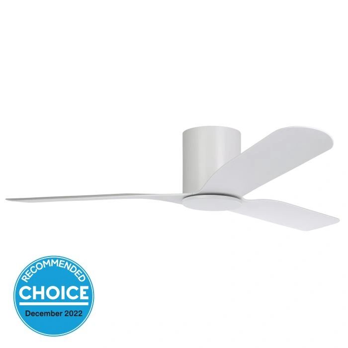 EGLO ILUKA 52 DC hugger ceiling fan MATTE WHITE