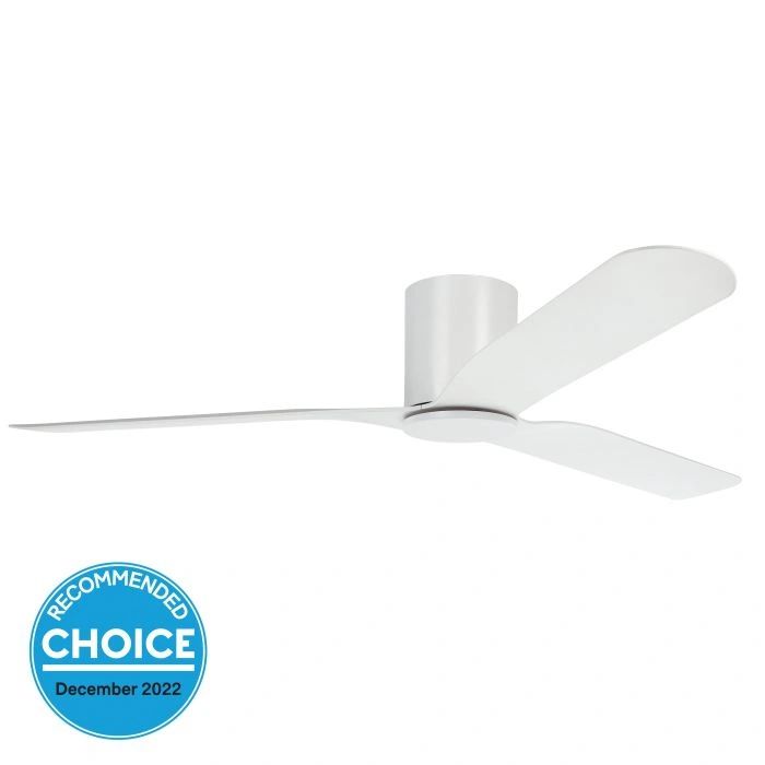 EGLO ILUKA 60 DC hugger ceiling fan MATTE WHITE