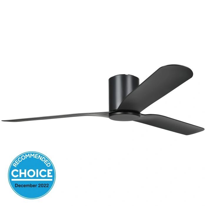 EGLO ILUKA 60 DC hugger ceiling fan MATTE BLACK