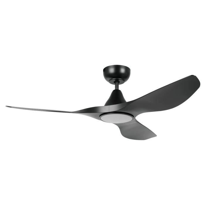 EGLO SURF 48 DC ceiling fan with 20W LED light MATTE BLACK