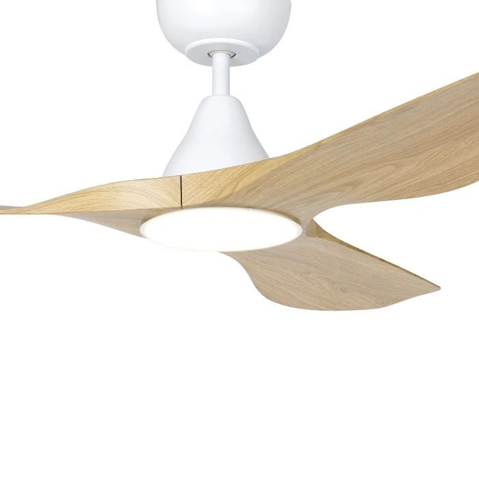 EGLO SURF 48 DC ceiling fan with 20W LED light LIGHT OAK