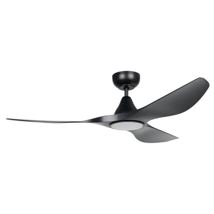 EGLO SURF 52 DC ceiling fan with 20W LED light MATTE BLACK