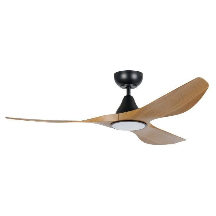 EGLO SURF 52 DC ceiling fan with 20W LED light BURMESE TEAK