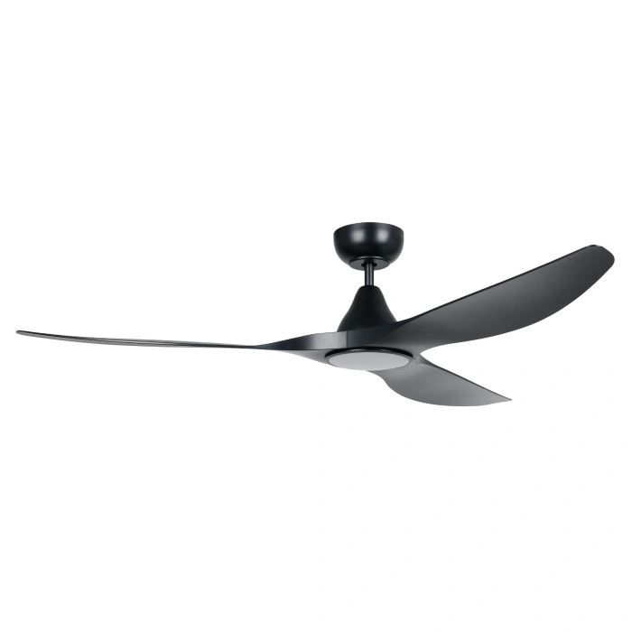 EGLO SURF 60 DC ceiling fan with 20W LED light MATTE BLACK