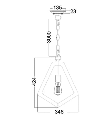 ORBITA: Bohemian Polished Nickel Hardware Pendant Light
