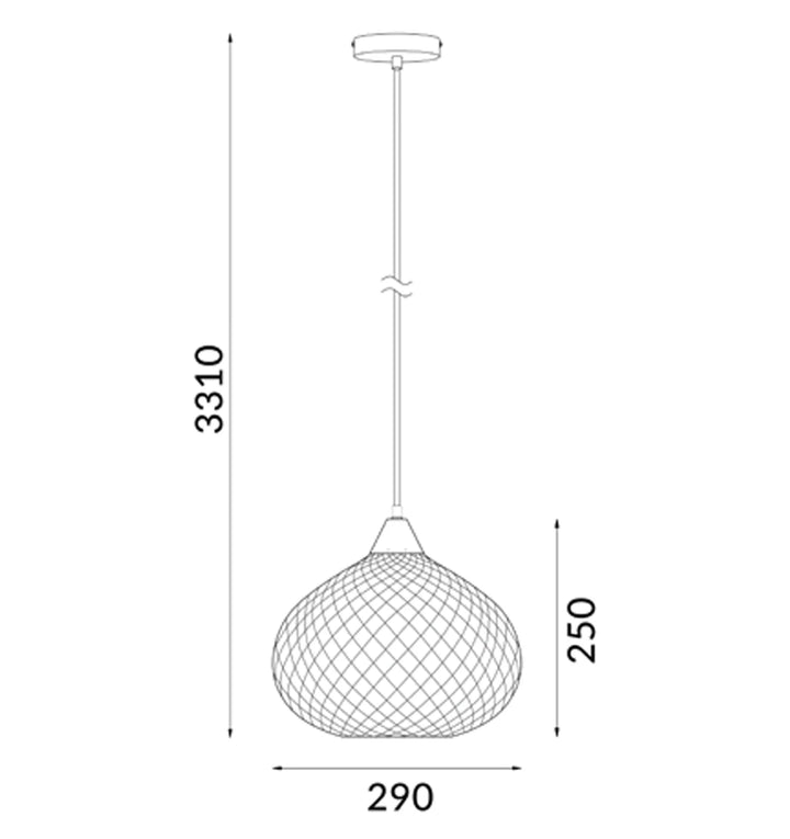 RICTUS: Bohemian Glass With Quadrilateral Segment Wine Glass Shape Pendant Lights