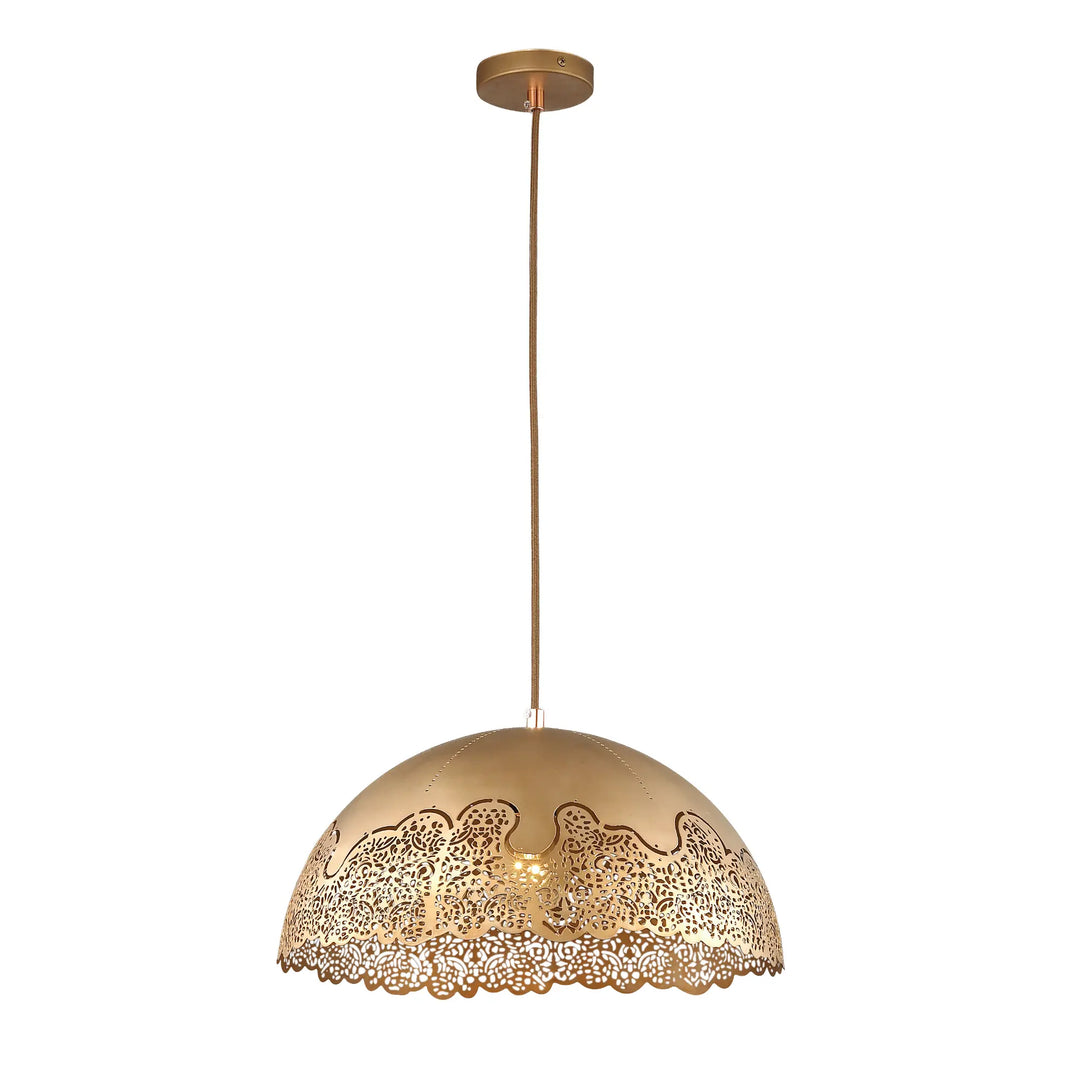 Evertop Large Laser cut Gold Pendant light