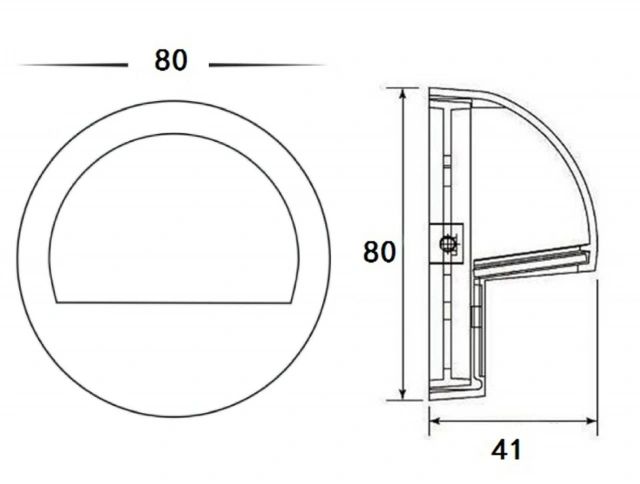 Aluminium Step Light PDL1100