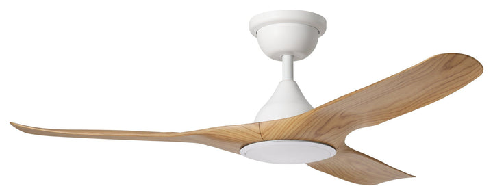 TAHITI 52/72 DC Outdoor ceiling fan IP66 -White with Blackbutt