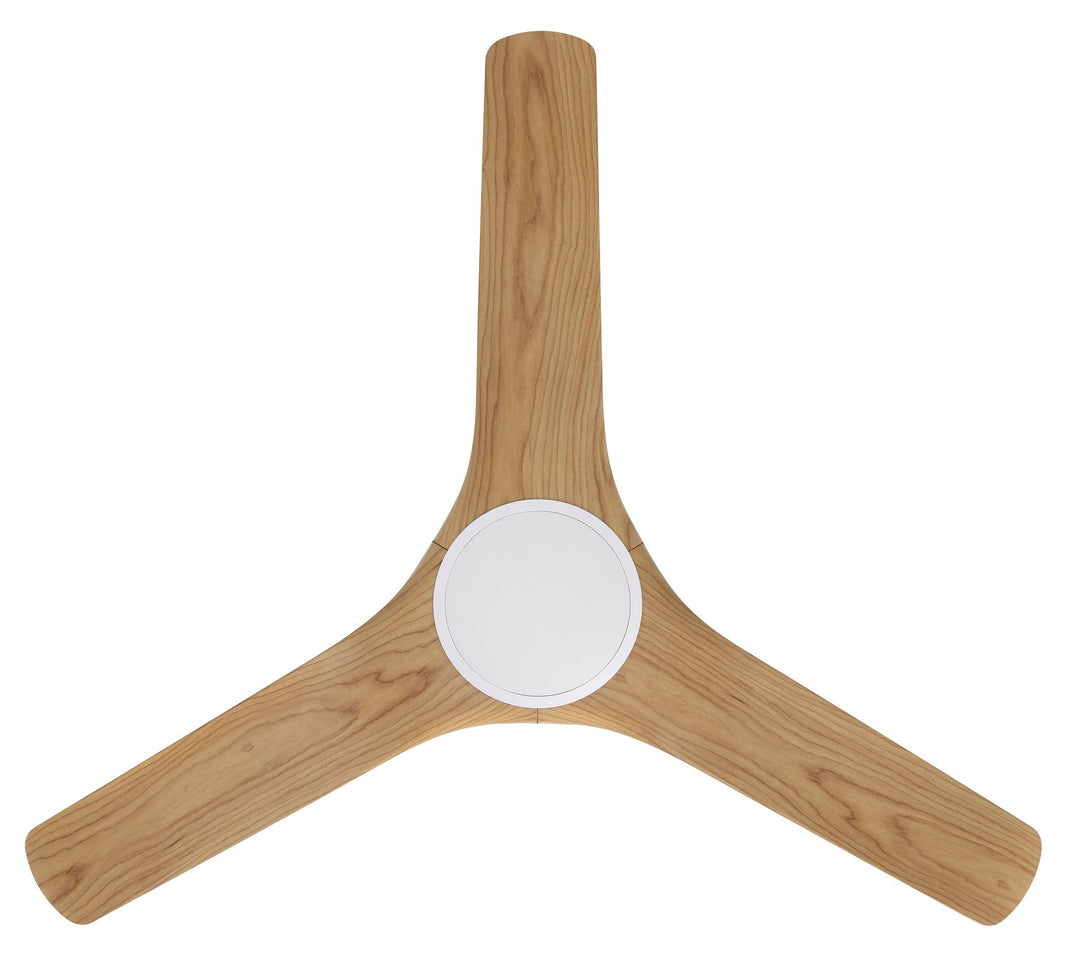 TAHITI 52/72 DC Outdoor ceiling fan IP66 -White with Blackbutt