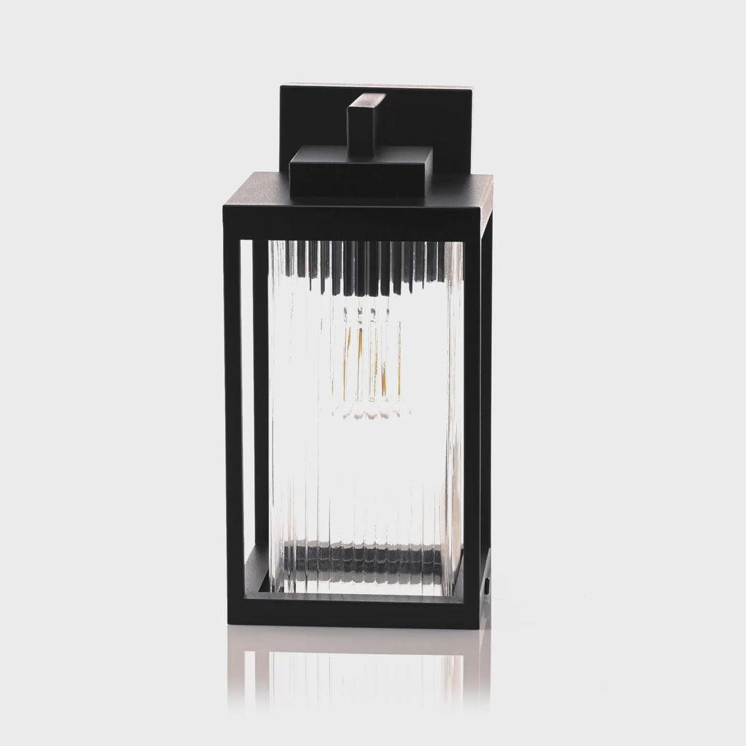 HV3533W-S-BLK - Micah Galvanised Iron Black Wall Light WALL LIGHT