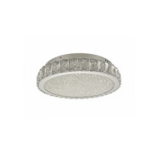 EDAN Crystal Ceiling Light Tri-Colour LED 400mm Chrome Ceiling light