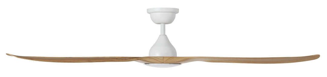 TAHITI 52/72 DC Outdoor ceiling fan IP66 -White with Blackbutt