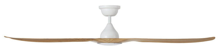 TAHITI 52/72 DC Outdoor ceiling fan IP66 -White with Blackbutt