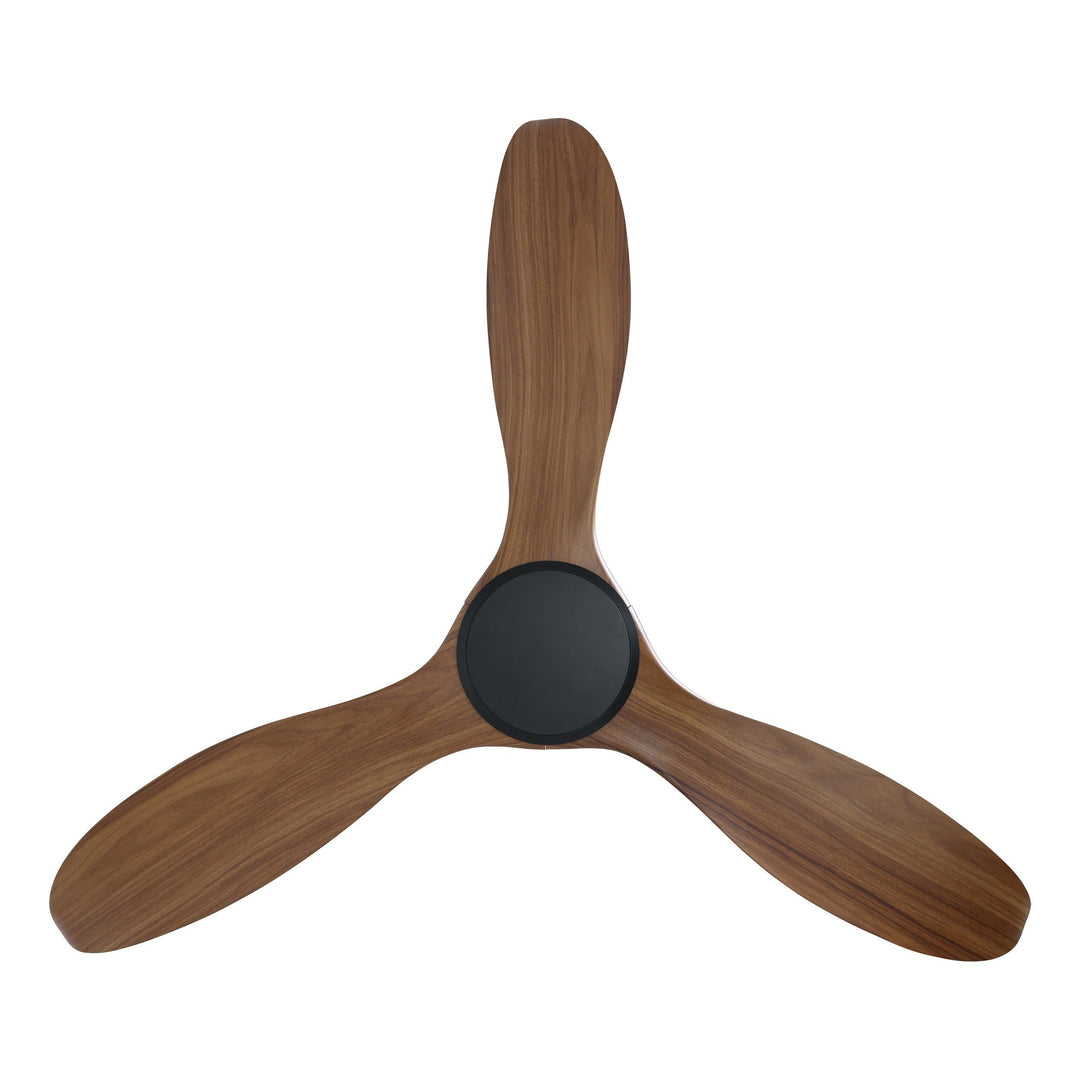 EGLO NOOSA 52 DC ceiling fan Black with New Teak Ceiling Fan