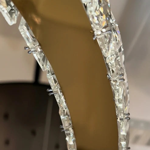 AARON 3 Ring Crystal Chandelier Tri-Colour LED