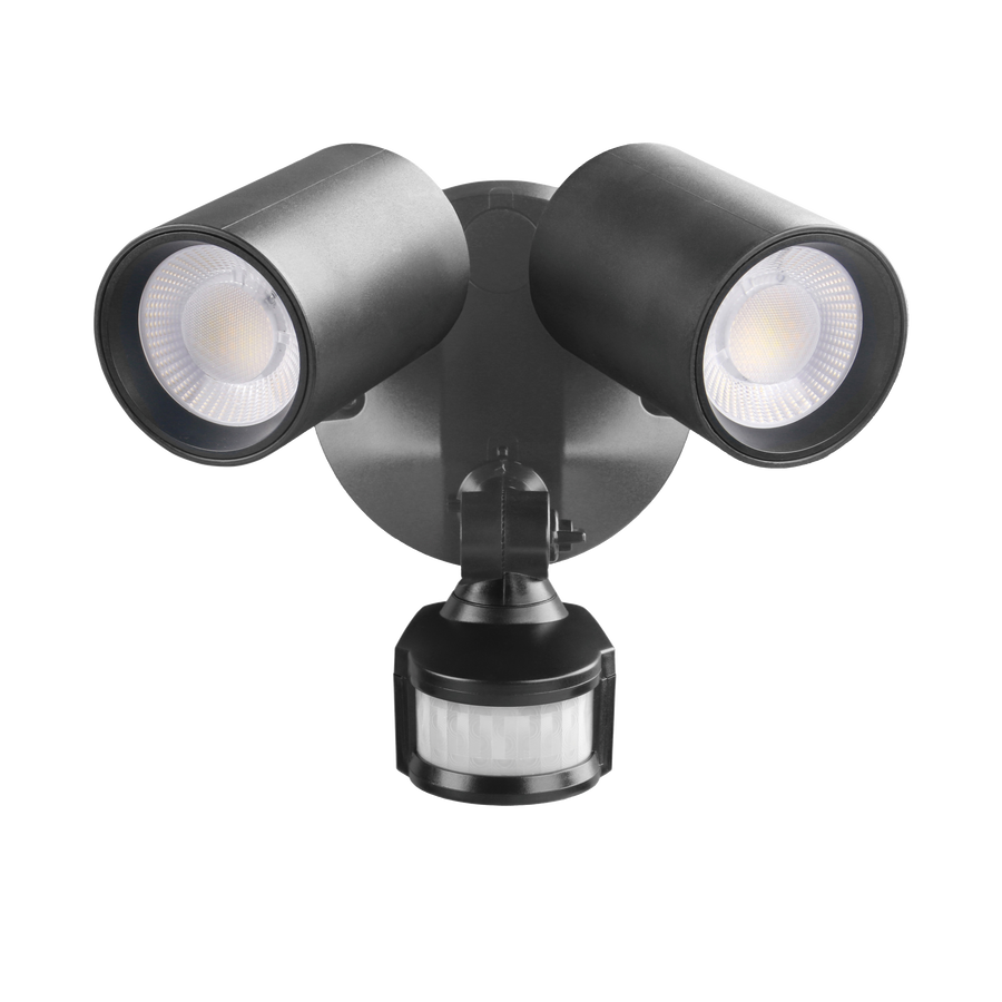 PHL LED Sensor Light MAX PHL4272 Black Flood and Sensor light