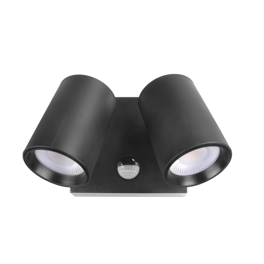 PHL LED Sensor Light MAX PHL4282SQ Black Flood and Sensor light