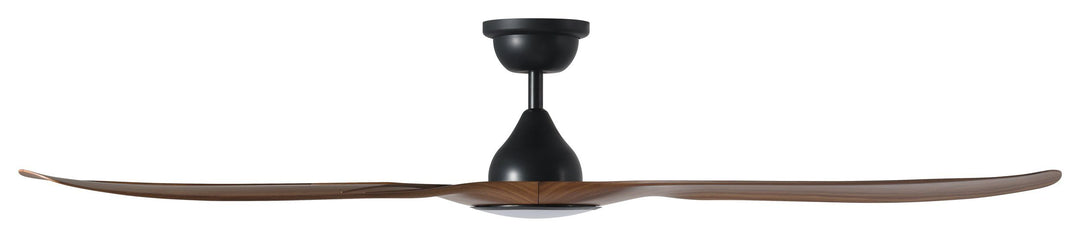 TAHITI 52/72 DC Outdoor ceiling fan with LED Light IP66 -Black Teak