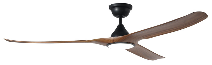 TAHITI 52/72 DC Outdoor ceiling fan with LED Light IP66 -Black Teak