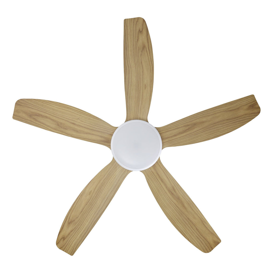 MIAMI DC Smart Ceiling Fan with Remote and Wall Control Blackbutt With Light Ceiling Fan