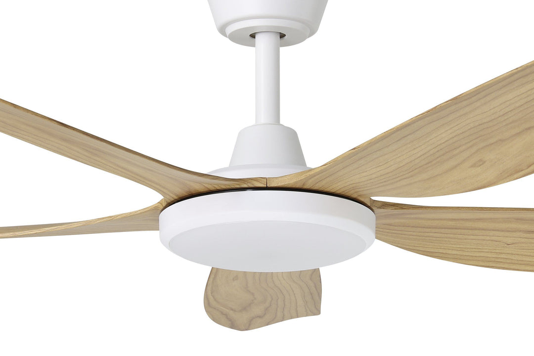 MIAMI DC Smart Ceiling Fan with Remote and Wall Control Blackbutt With Light Ceiling Fan