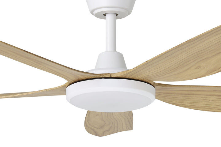 MIAMI DC Smart Ceiling Fan with Remote and Wall Control Blackbutt With Light Ceiling Fan