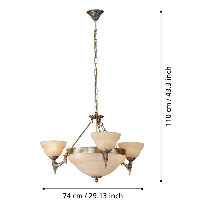MARBELLA pendant light 6 lights Pendant