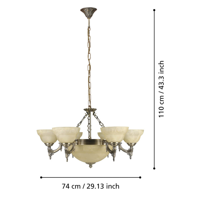MARBELLA pendant light 9 lights Pendant