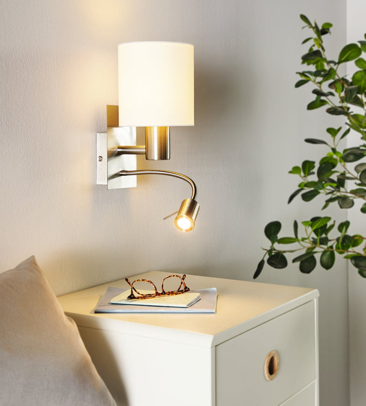 PASTERI wall light with led spotlight