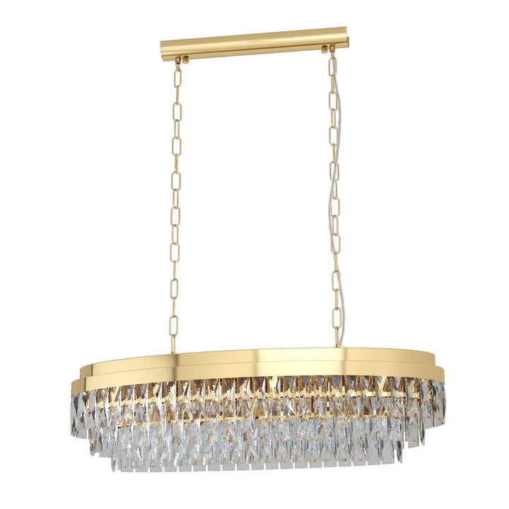 VALPARAISO 10 lights pendant 900mm Gold Chandelier