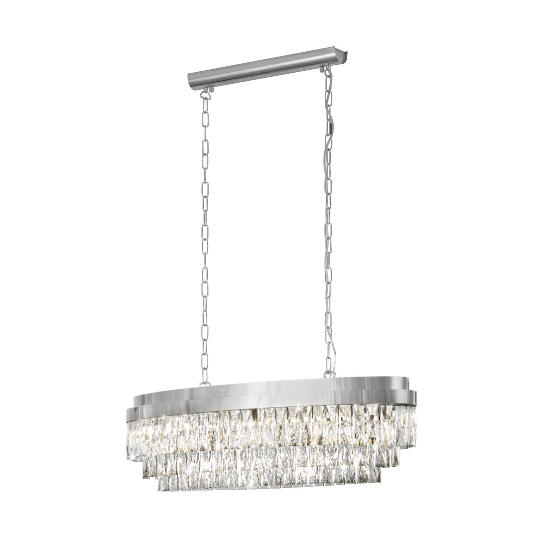 VALPARAISO 10 lights pendant 900mm Chrome Chandelier
