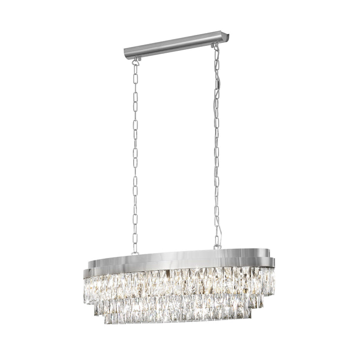 VALPARAISO 10 lights pendant 900mm Chrome Chandelier