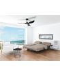 EGLO NOOSA 52 DC ceiling fan with LED light MATTE BLACK