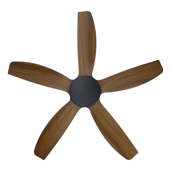 MIAMI DC Smart Ceiling Fan with Remote and Wall Control Teak Ceiling Fan
