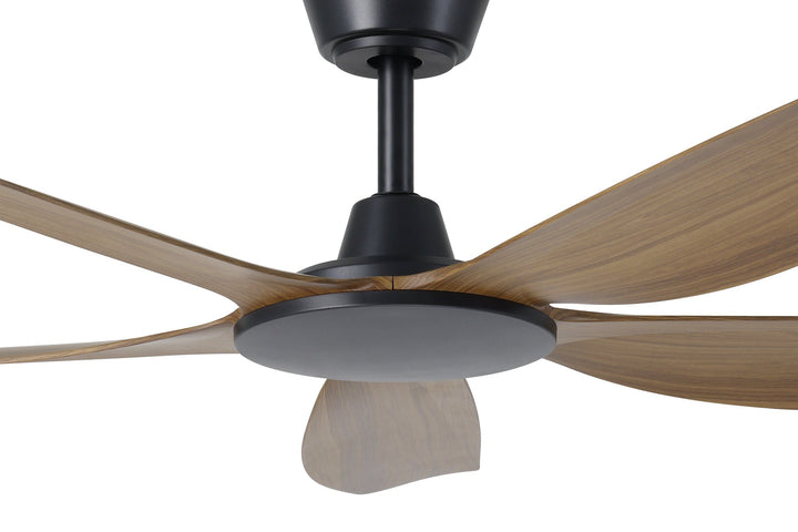 MIAMI DC Smart Ceiling Fan with Remote and Wall Control Teak Ceiling Fan