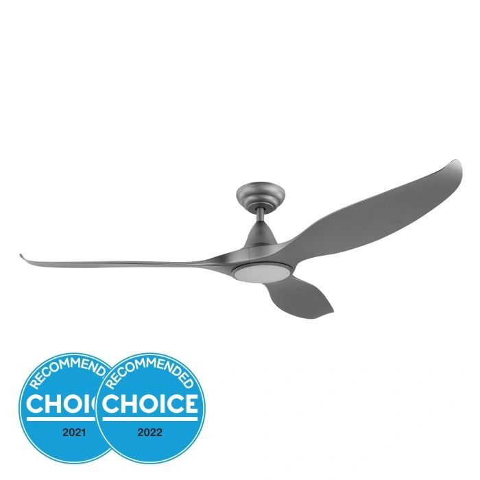 EGLO NOOSA 60 DC ceiling fan with LED light TITANIUM